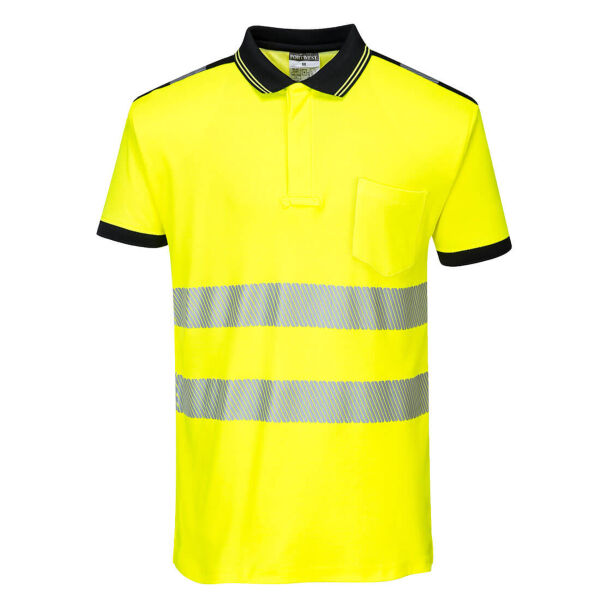Portwest PW3 Hi-Vis Cotton Comfort Polo Shirt Thumbnail
