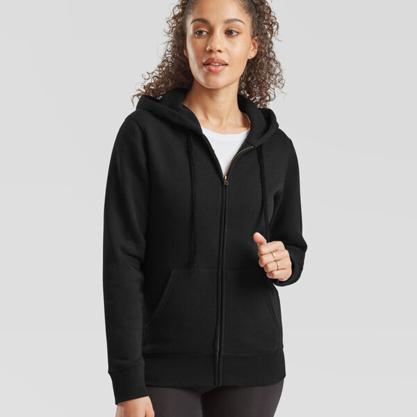 Fruit of the Loom 70/30 Lady-Fit Hooded Jacket Thumbnail