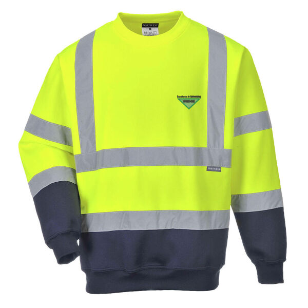 Wedge Hi-Vis Contrast Sweatshirt Thumbnail