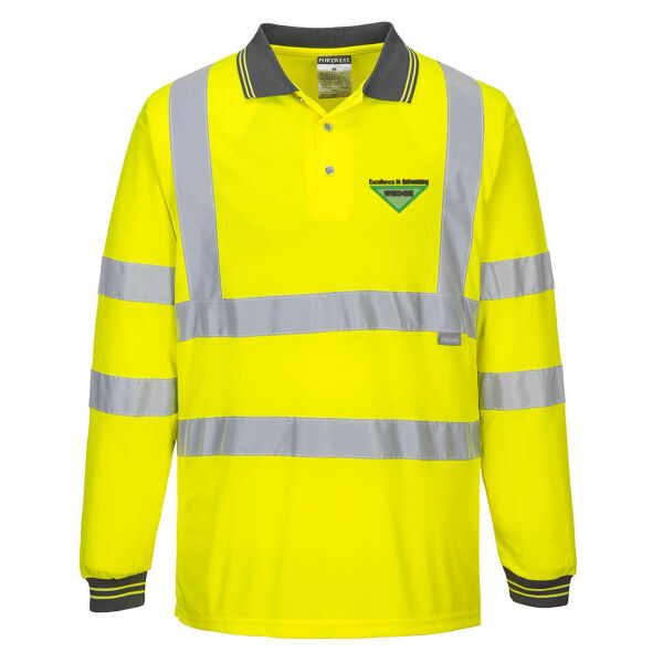 Wedge Hi-Vis Polo Shirt L/S Thumbnail