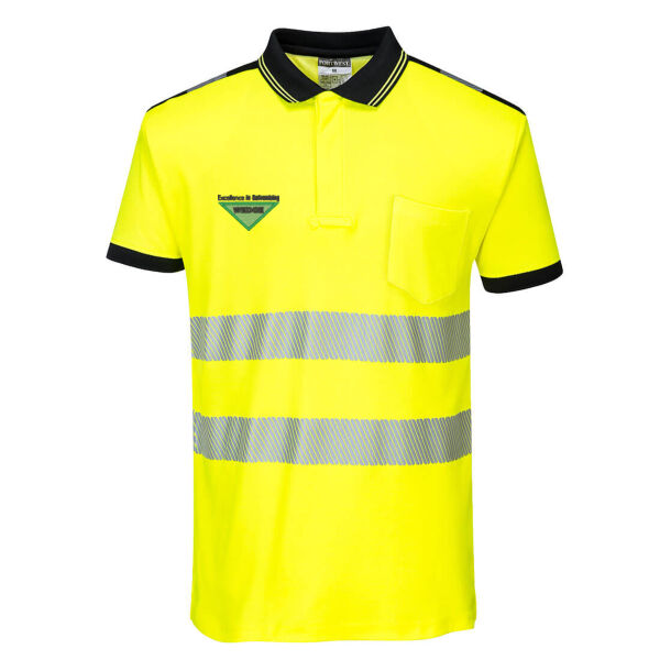Wedge Hi-Vis Cotton Comfort Polo Shirt S/S Thumbnail